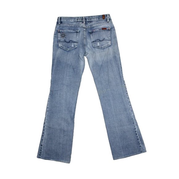 7 For All Mankind Womens Jeans Great Wall Of China Vintage Wash USA Made Size 28 - Picture 8 of 8